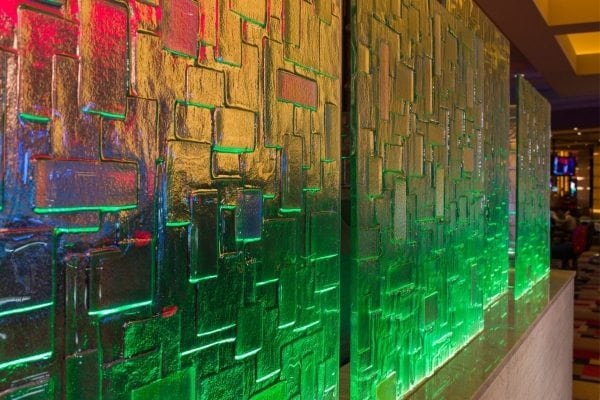dichoric glass walls by nathan allan