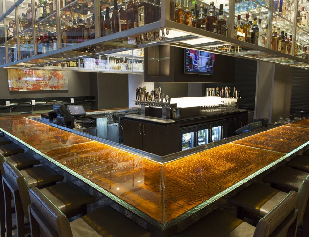 Naples Glass Bar Top Thick Glass Countertops Custom Glass Projects