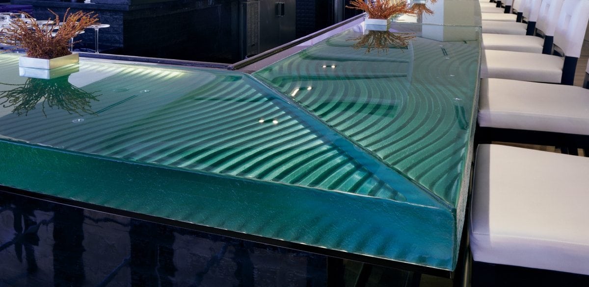 Naples Glass Bar Top Thick Glass Countertops Custom Glass Projects