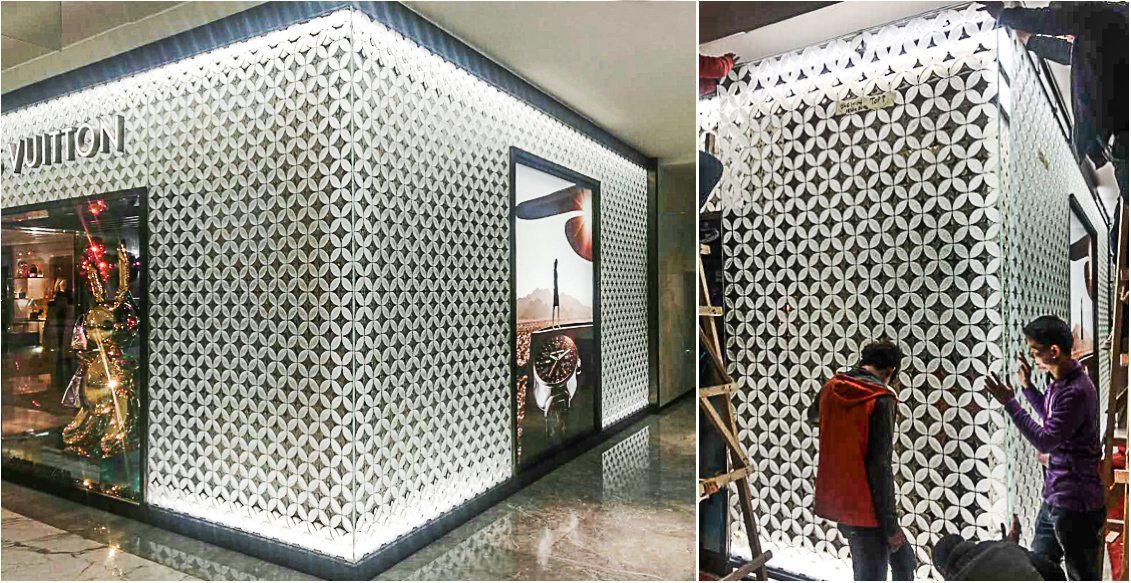Nathan Allan on X: Exciting new glass design for Louis Vuitton. This  custom 3D pattern installed in Beijing flagship store. More photos to come.  #LouisVuitton #nathanallan #decorativeglass #architecturalglass  #interiordesign #architecture #facade